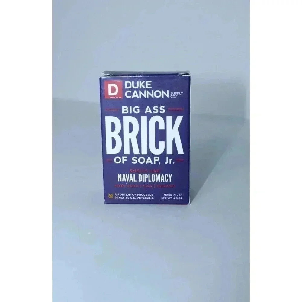 Duke Cannon Big Ass Brick Of Soap JR 4.5oz Men Smells Like NAVAL DIPLOMACY - NIB